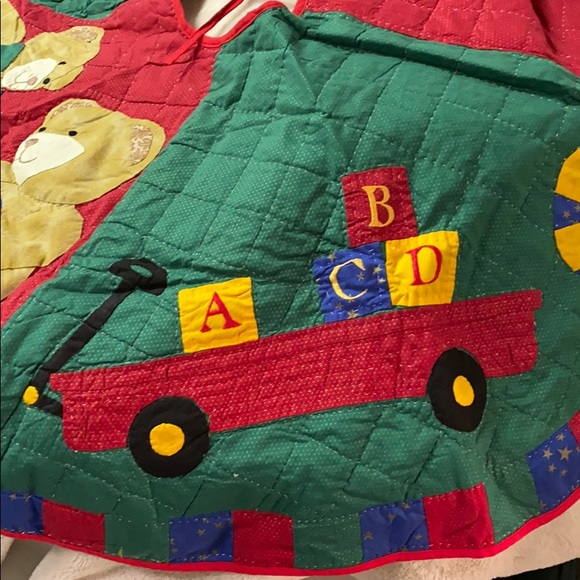 Merry Christmas Teddy Bear Tree Skirt - Picture 2 of 3